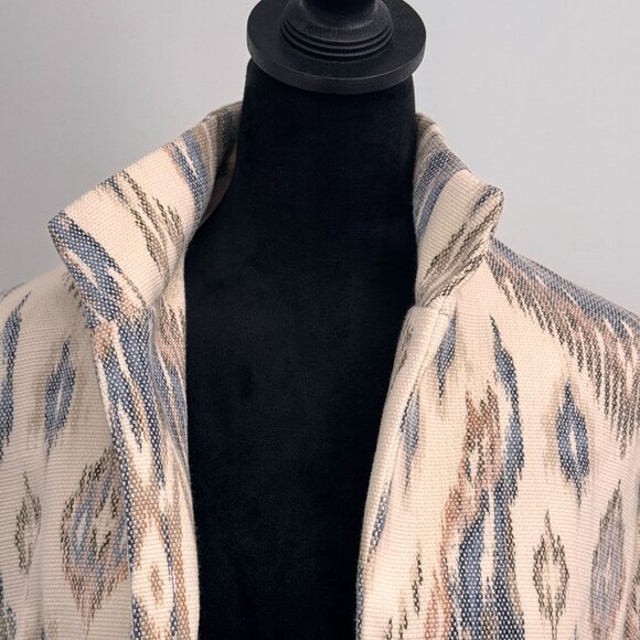 2/$18 SALE! Chicos Blazer Womens Jacket‎ M Southwestern Geometric Cowgirl Ikat - Picture 5 of 9